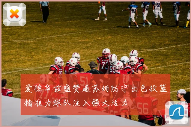 爱德华兹盛赞道苏姆防守出色投篮精准为球队注入强大活力